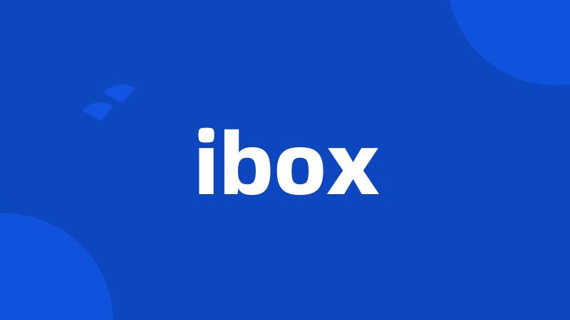 ibox