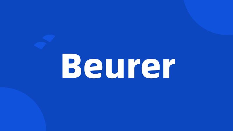 Beurer