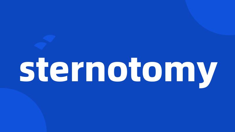 sternotomy