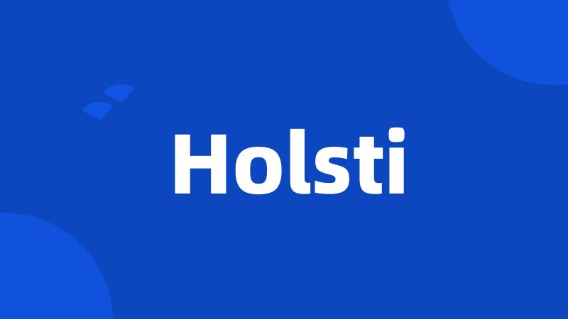 Holsti