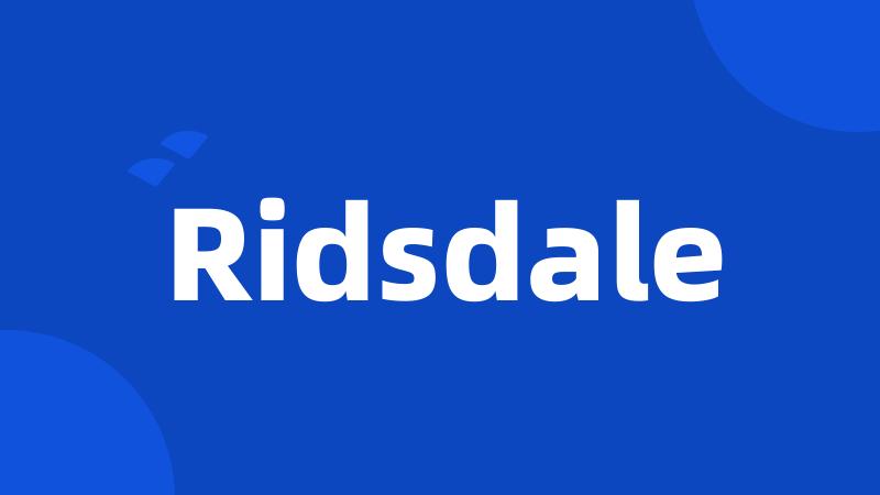 Ridsdale