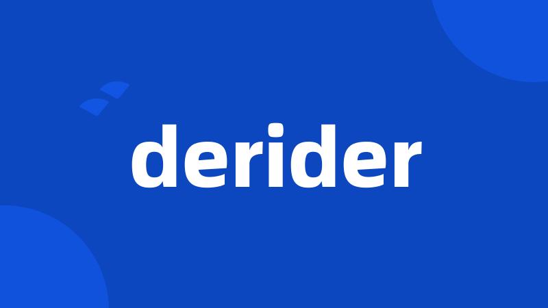 derider