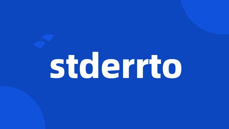 stderrto