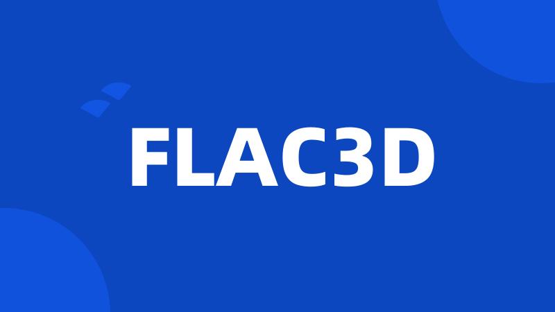 FLAC3D