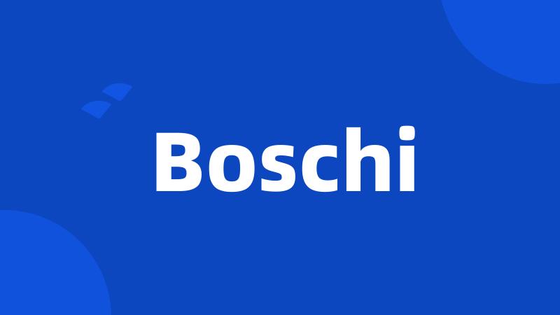 Boschi