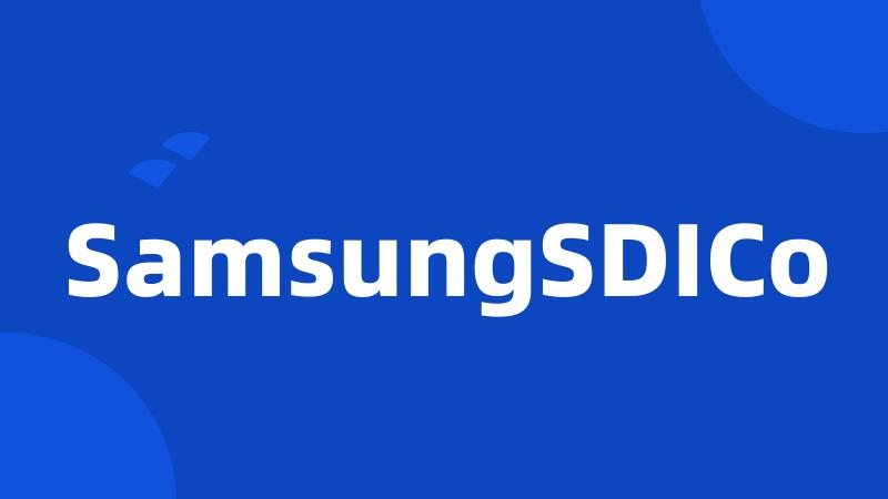 SamsungSDICo