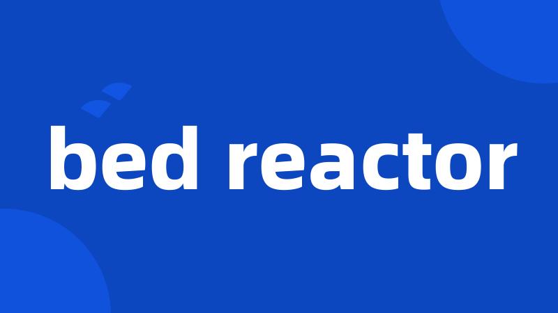 bed reactor