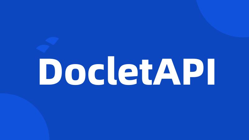 DocletAPI