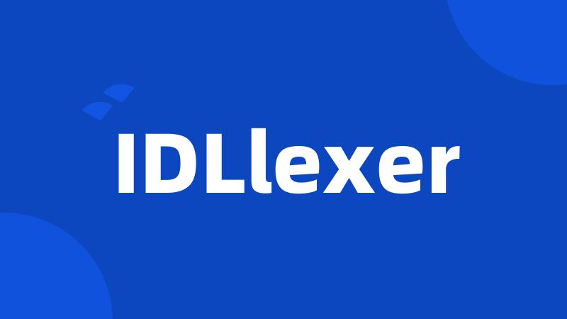 IDLlexer