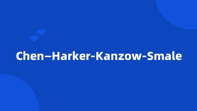 Chen—Harker-Kanzow-Smale