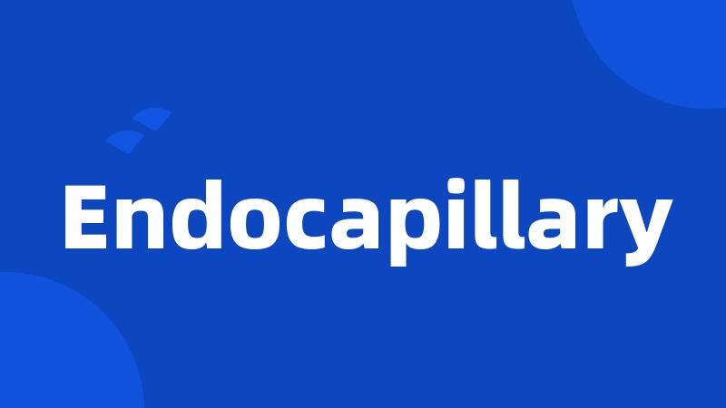 Endocapillary