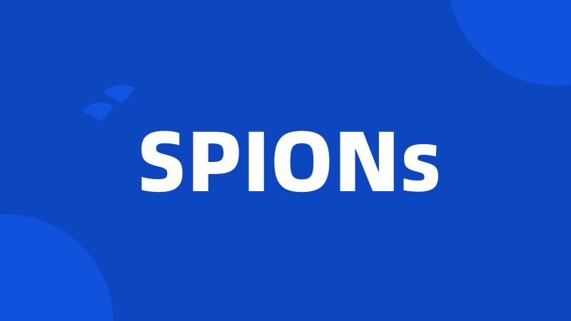 SPIONs