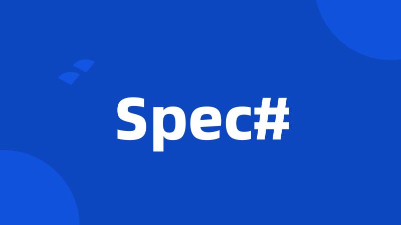 Spec#