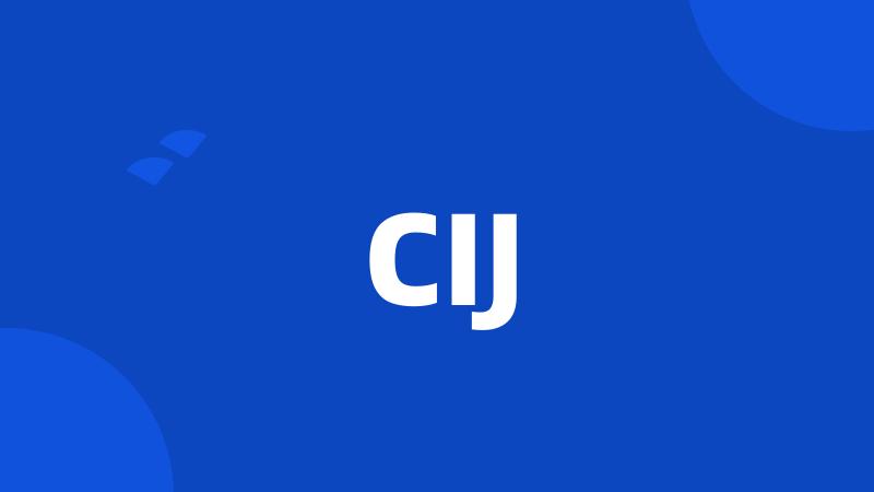 CIJ