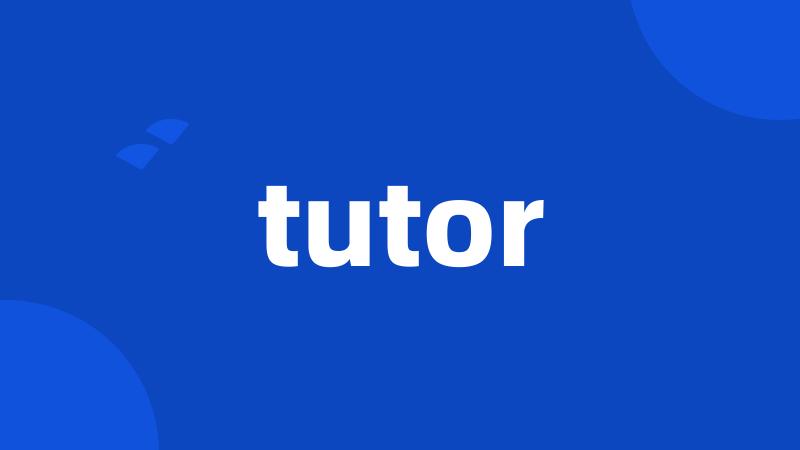 tutor