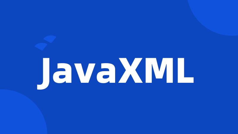 JavaXML