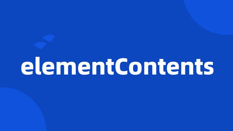 elementContents