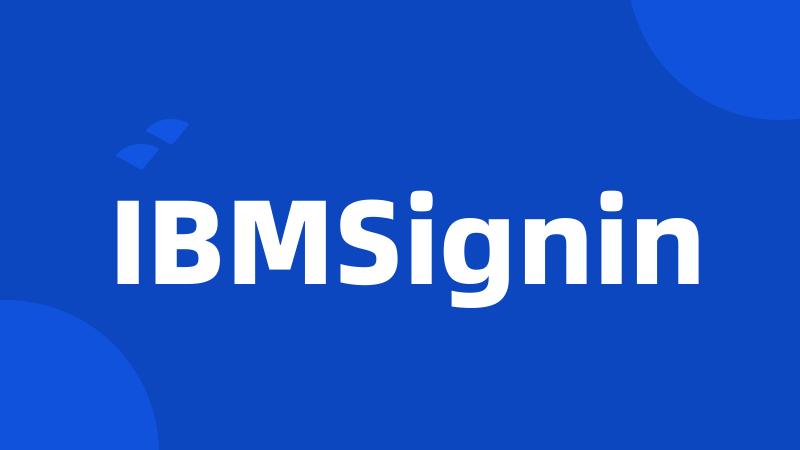 IBMSignin