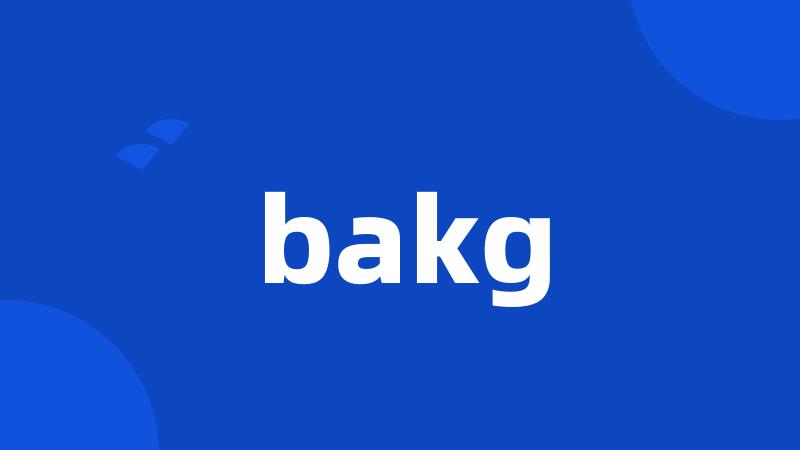 bakg