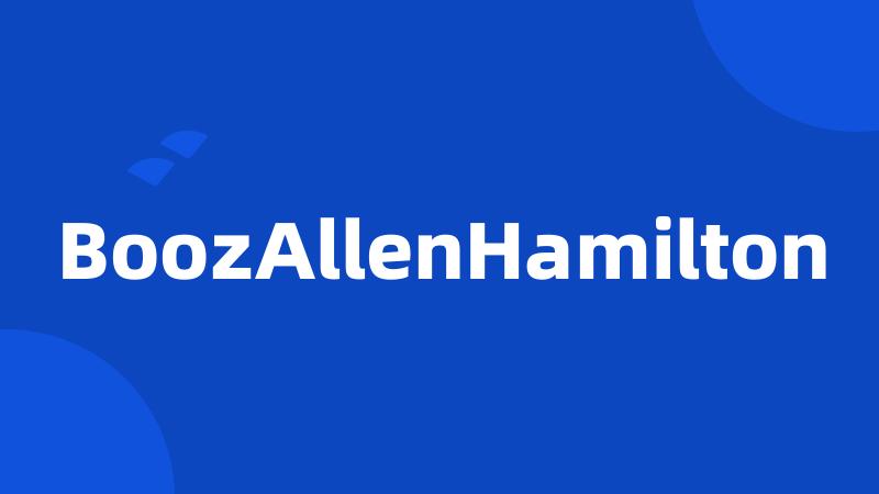 BoozAllenHamilton