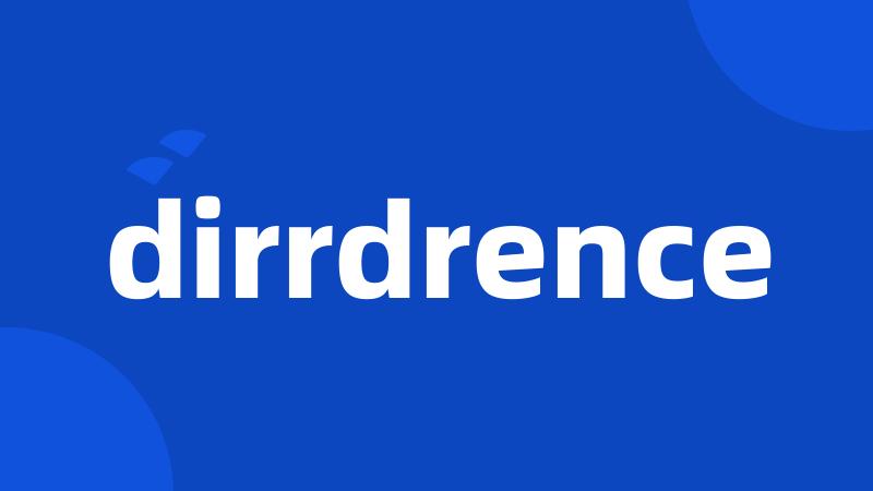 dirrdrence