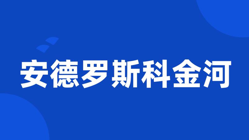 安德罗斯科金河