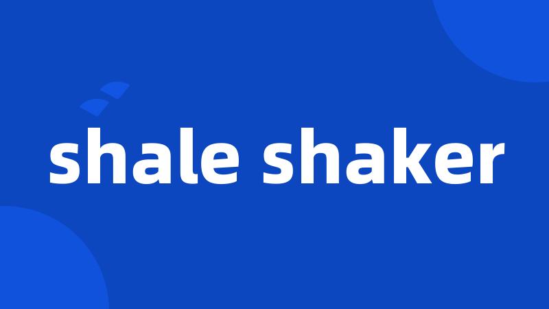 shale shaker