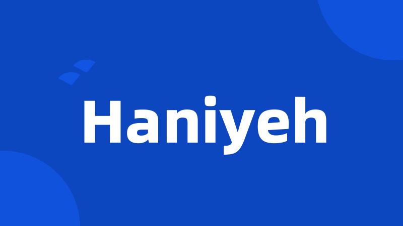 Haniyeh