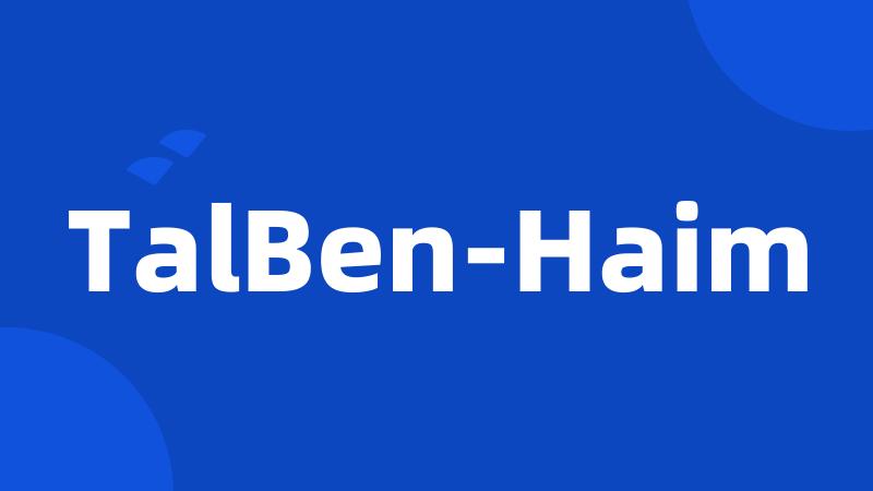 TalBen-Haim