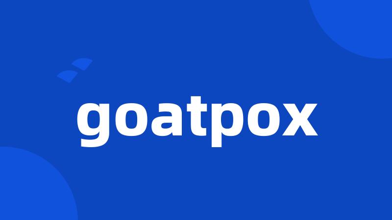 goatpox