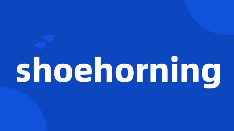 shoehorning