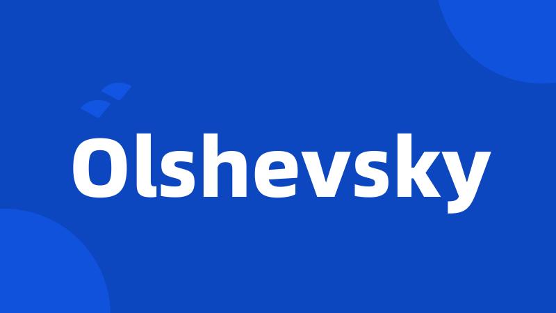 Olshevsky