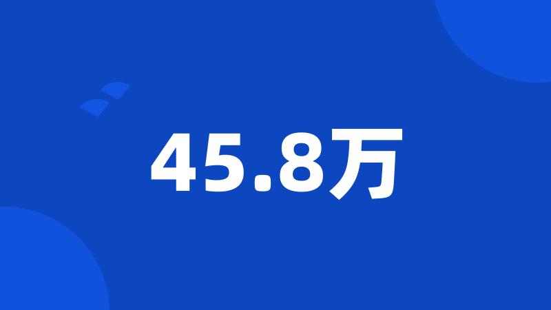 45.8万