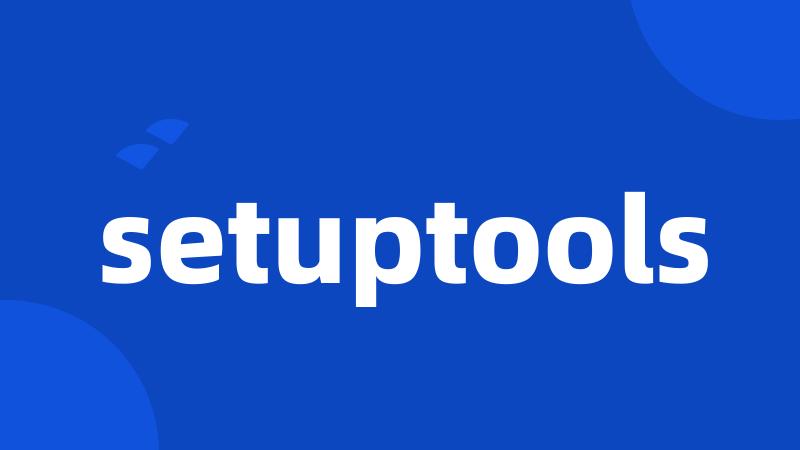 setuptools