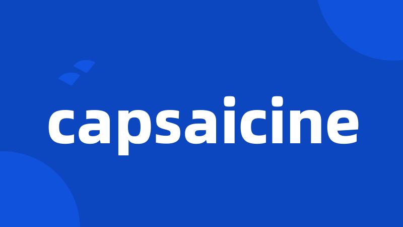 capsaicine