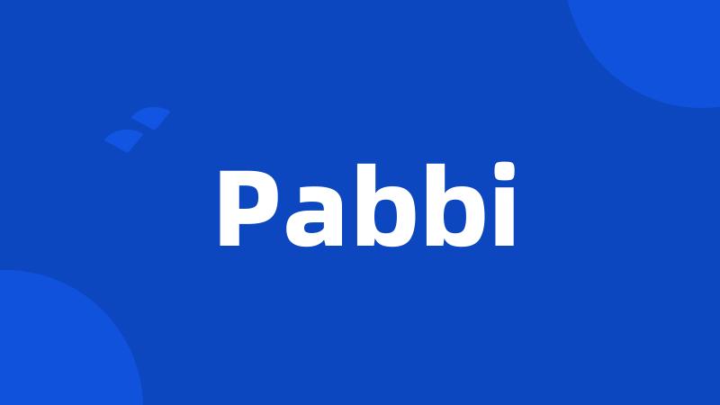 Pabbi