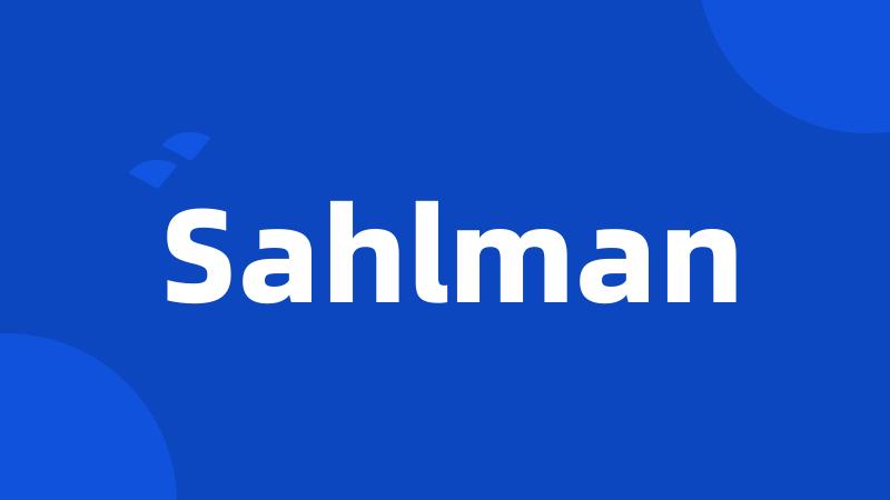 Sahlman