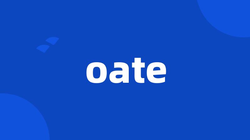 oate