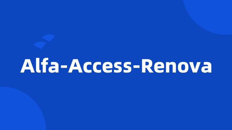 Alfa-Access-Renova