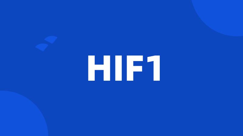 HIF1