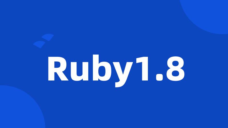 Ruby1.8