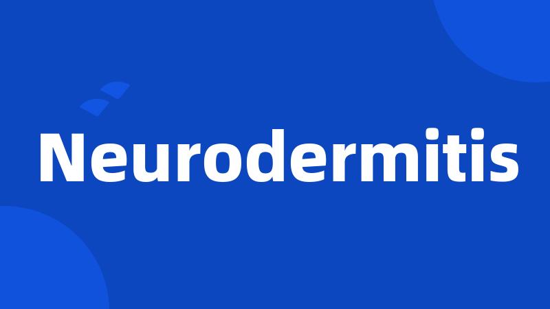 Neurodermitis