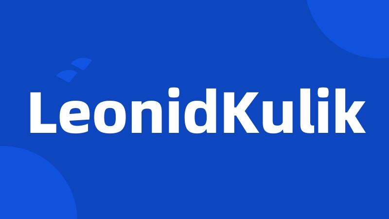 LeonidKulik