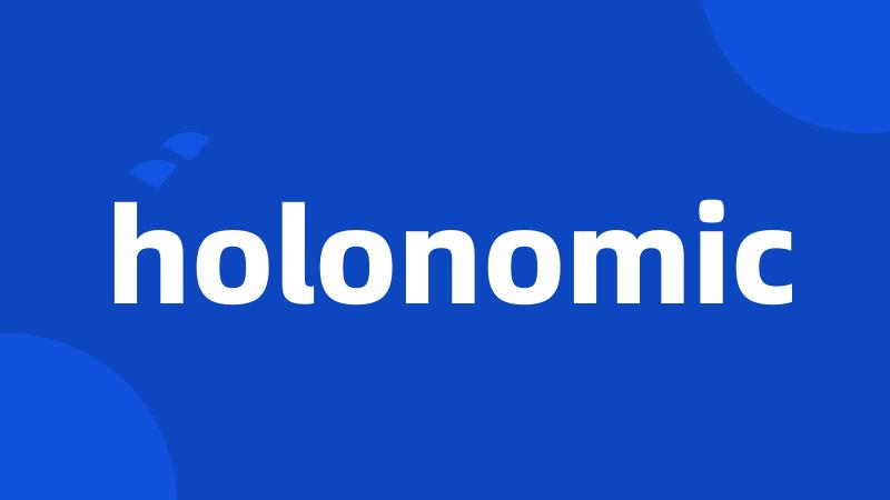 holonomic