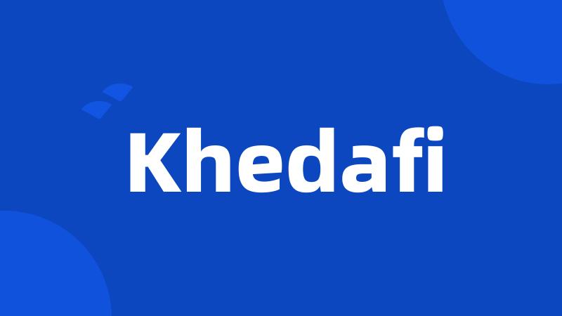 Khedafi