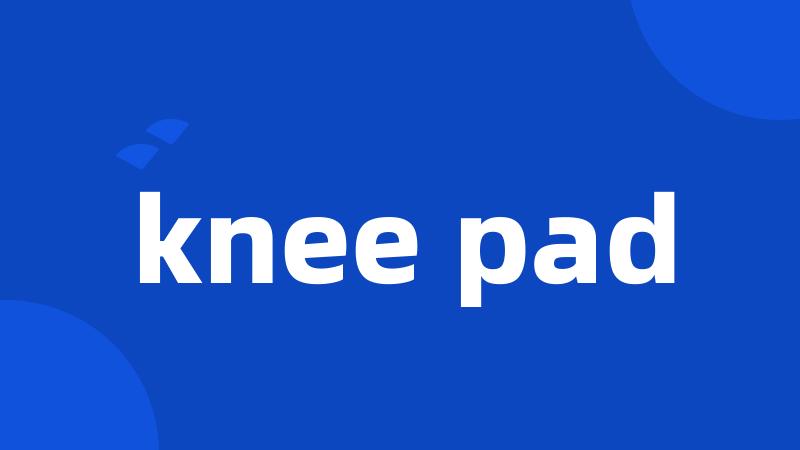 knee pad
