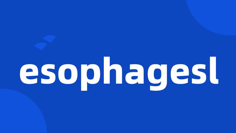 esophagesl