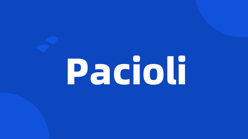 Pacioli