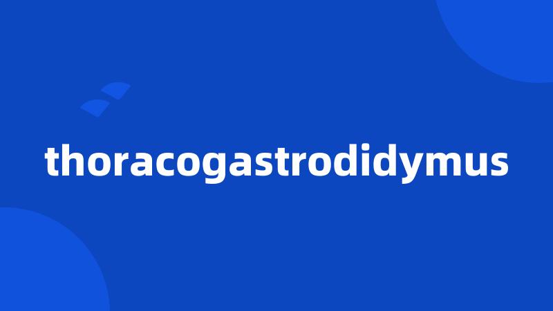 thoracogastrodidymus