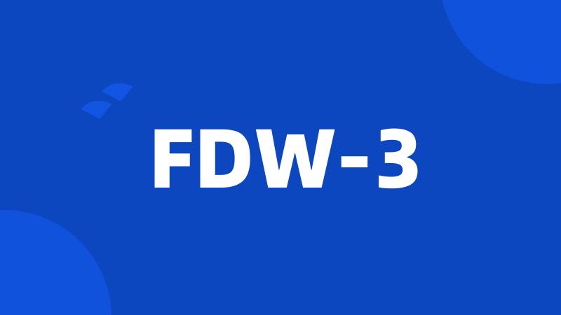 FDW-3